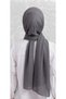 Krınkıl Shawl Breathable, Flexible and Easy to Shape Lightweight Design Silky Fabric Made of Cocoon Cotton Smoked 90 X 195 - 4