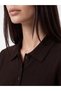 Ozmarka New Season Brown Polo Collar Women's Knitwear Sweater - 3