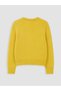 Vizyon New Season Yellow Crew Neck Women's Knitwear Cardigan - 7