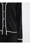 Özmarka New Season Black V-Neck Women's Knitwear Cardigan - 3