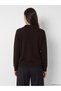 Ozmarka New Season Brown Polo Collar Women's Knitwear Sweater - 4