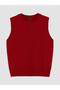 Vizyon New Season Red Crew Neck Women's Knitwear Sweater - 5