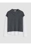 Peak New Season Anthracite Asymmetrical Collar Women's Knitwear Sweater - 5