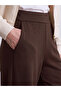 Brown Elastic Waist Soft Touch Women's Sweatpants - 3
