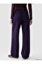 Vizyon New Season Navy Blue Printed Women's Sweatpants with Elastic Waist - 4