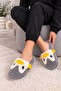 Women's Penguin Figured Plush House Slippers Closed Toe Comfortable Sole Dowry Gift House Slippers Stc1353 - 5