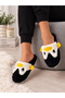 Women's Penguin Figured Plush House Slippers Closed Toe Comfortable Sole Dowry Gift House Slippers Stc1353 - 6