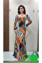 Printed Stretch Maxi Dress