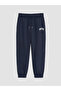 Özmarka New Season Navy Blue Embroidered Women's Jogger Sweatpants - 5