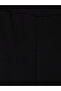 Özmarka New Season Black Soft Touch Women's Sweatpants with Elastic Waist - 7
