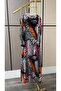 Printed Stretch Maxi Dress - 4