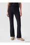 Vizyon New Season Black Soft Touch Spanish Leg Women's Sweatpants - 2