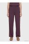 Vizyon New Season Plum Elastic Waist Soft Touch Women's Sweatpants - 2