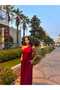 Burgundy One-Shoulder Jumpsuit