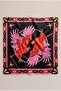 Black Red Flying Birds Pattern Scarf Bandana 50X50 cm