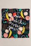 Black Colored Inspirational Text Pattern Scarf Bandana 50X50 cm