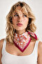 Fuchsia Pink Sea Shell Pattern Scarf Bandana 50X50 cm - 2