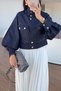 Gold Buttoned Denim Jacket - 6