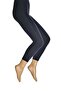 Women's Plus Size Thermal (200 Denier) Tights Socks - Navy Blue - 2
