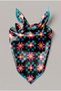 Turquoise Pink Geometric Mosaic Pattern Scarf Bandana 50X50 cm - 3