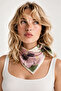 Powder Green Magnolia Garden Pattern Scarf Bandana 50X50 cm - 2