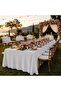 Ramadan Tablecloth for Table 2.4m Long Durable Waterproof Party Buffet Tablecloth from Anadou White 1.78X3.05 - 2