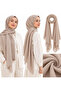 Women's Plain Shawl Hijab Daily Use Simple Stylish Soft Textured Comfortable Shawl - 2