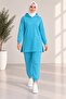 Women's plus size tracksuit set with side slit detail