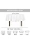 Anadu Heavy Duty Round Buffet Table Cloth for Buffet, Party, Wedding, Beige, 3 m - 4