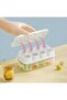 3-pack Small Ice Cube Trays With Lid and Bin,8 Cubes Each, Easy Release and Stackable,Ice Cu - 5