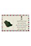 Saudi Arabia Map Sticker with Card - 3 Pieces