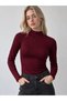 Set of 2 95% Cotton Half Turtleneck Sweat-Proof Breathable Long Sleeve Slim T-Shirts - 3