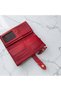 Women's Multi-Compartment Wallet Handbag with Snap Fasteners and Zipper - 2