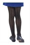 Girl's Şebnem Patterned Micro Mesh Pantyhose - Black - 2