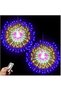 أضواء دينيك مايك ستاربرست 200 LED على شكل ألعاب نارية، أضواء كروية بسلك نحاسي مع جهاز تحكم عن بعد، 8 أوضاع إضاءة