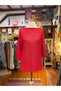 Red Color Soft Textured Mercerized Blouse - 4