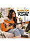 Acoustic Electric Guitar with Separate EQ System, 6-String Cutaway Acoustic Guitar with Capo, 3 Picks & Wall Hangers, Natural Wood-Look Finish for Beginners, Students & Home Practice - 6