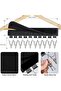 Hat Organizer 4 Pack, Space Saving Hanging Rack with 40 Stainless Steel Clips for Baseball C - 2