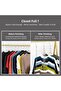 Saving Hangers, 5 Pack with 10 Slots Vertical Foldable Metal Hanger, Magic Foldable Multiple - 4