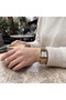 22mm Elegant Square Case Steel Band Women's Wristwatch - Classic Design - 2