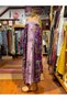 Dried Rose Color Poppy Embroidered Bohemian Long Skirt - 2