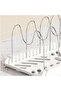 Pots and Pans Organiser, Expandable Cookware Rack, Stainless Steel and HIPS, Adjustable Compartments - 7