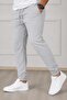 Unisex Regular Fit Ribbed Cuffs Black, Grey, Navy Blue, Anthracite Color Sweatpants, Sports Sweatpants - 3