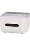 Rectangular Tissue Storage Box with Remote Control Holder - 2
