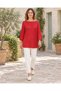 Red Color Soft Textured Mercerized Blouse - 5