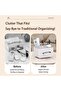 Rectangular Tissue Storage Box with Remote Control Holder - 5