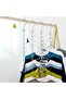 Saving Hangers, 5 Pack with 10 Slots Vertical Foldable Metal Hanger, Magic Foldable Multiple - 2