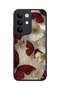 C85 5g Compatible Burgundy Patterned Shockproof Case with Camera Protection