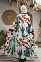 Refined Printed Abaya – Soft Cotton-Silk Blend for a Luxurious Feel - 4
