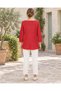 Red Color Soft Textured Mercerized Blouse - 2